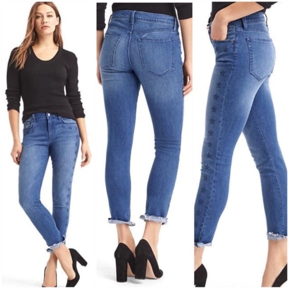 GAP Denim - GAP 1969 Girlfriend Star Jeans